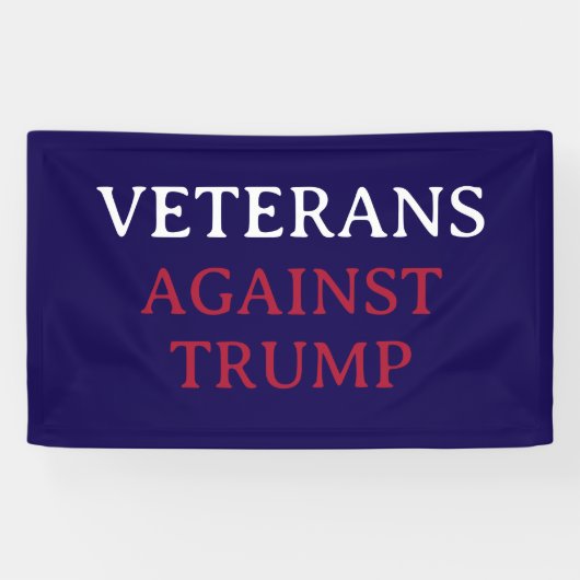 VETERANEN TEGEN TRUMP SPANDOEK (Horizontaal)