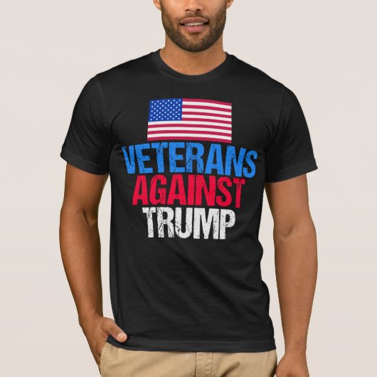 Veteranen tegen Trump T-shirt (Voorkant)