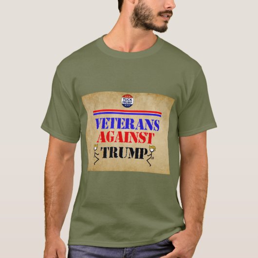 Veteranen tegen Trump T-shirt (Voorkant)