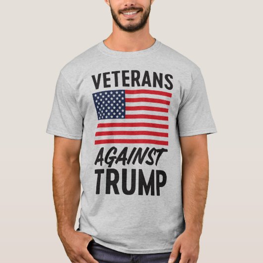 Veteranen tegen Trump T-shirt (Voorkant)