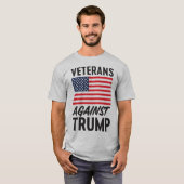 Veteranen tegen Trump T-shirt (Voorkant volledig)