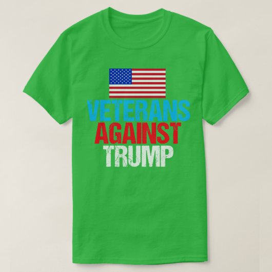 Veteranen tegen Trump T-shirt (Design voorkant)