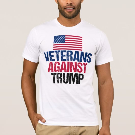 Veteranen tegen Trump T-shirt (Voorkant)