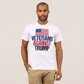 Veteranen tegen Trump T-shirt (Voorkant volledig)