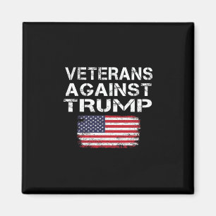 Veteranen Tegen Trump T-shirt Militair Vets Tegen  Magneet