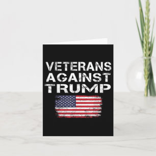 Veteranen tegen Trump T-shirt _ Militaire dierenar Kaart
