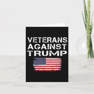 Veteranen tegen Trump T-shirt militaire dierenarts Kaart