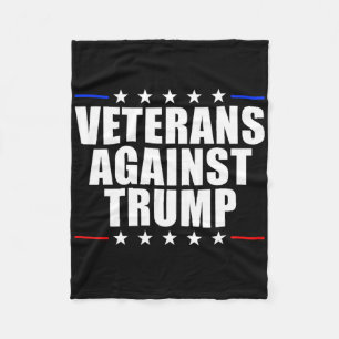Veteranen tegen Trump tegen anti-Trump veteranen Fleece Deken