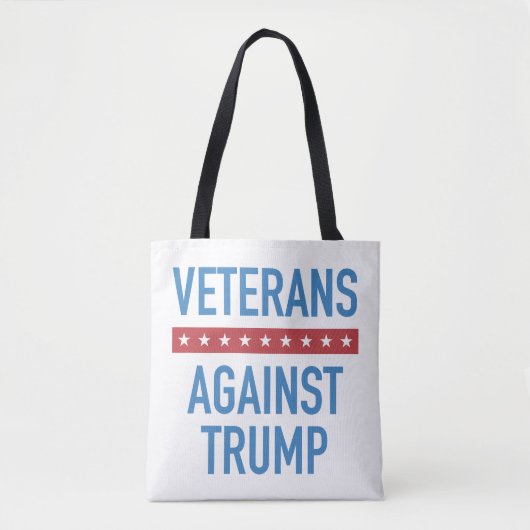 Veteranen tegen Trump Tote Bag (Voorkant)