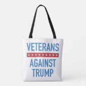 Veteranen tegen Trump Tote Bag (Achterkant)