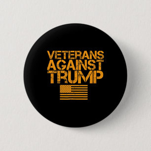 Veteranen Tegen Trump Vintage Patriottische Vlag P Ronde Button 5,7 Cm