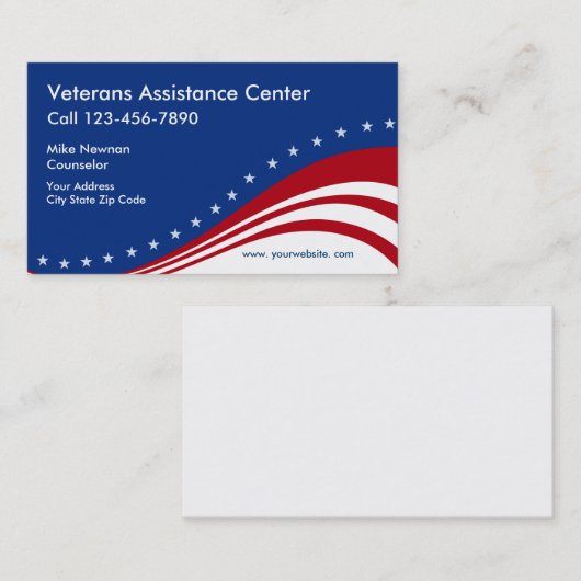 Veteranen Thleed Visitekaartje (Voorkant / Achterkant)