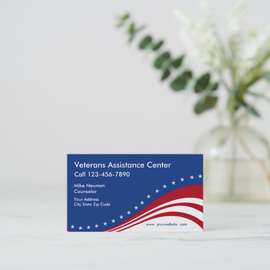 Veteranen Thleed Visitekaartje (Staand voorkant)