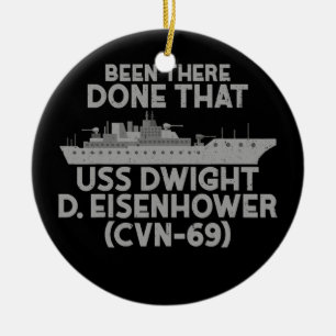 Veteranen U S S Dwight D Eisenhower T - shirts Fat Keramisch Ornament
