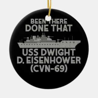 Veteranen U S S Dwight D Eisenhower T - shirts Fat Keramisch Ornament