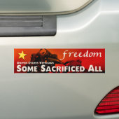 Veteranen uit de Verenigde Staten Bumpersticker (Op auto)