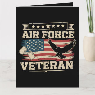 Veteranen US Air Force Amerikaanse Vlag Amerika  Kaart