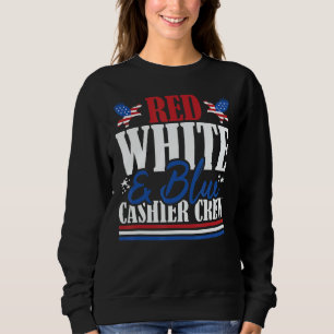 Veteranen US Vlag Rood Wit & Blauw Kassapersonnel Trui