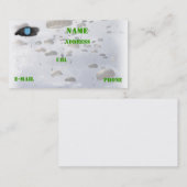 veteranen van de beret van het leger patenteren ve visitekaartje (Voorkant / Achterkant)