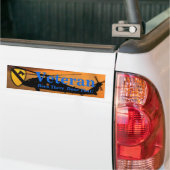 veteranen van de eerste CAV DIV cavalerie Bumpersticker (Op Truck)