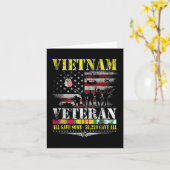 Veteranen van de Vietnamese  vlag Kaart (Gele Bloem)