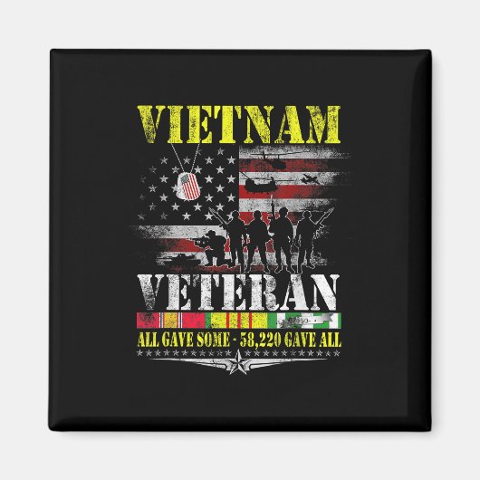 Veteranen van de Vietnamese  vlag Magneet (Voorkant)