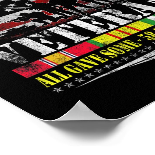 Veteranen van de Vietnamese  vlag Poster (Hoek)