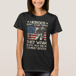 Veteranen van de Vlag Dag Ik ben een vader opa en T-shirt