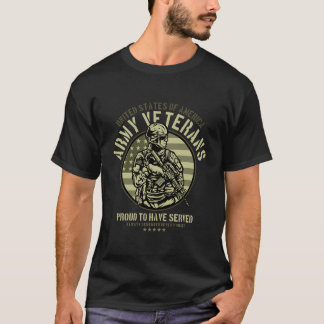 Veteranen van het Amerikaanse leger T-shirt
