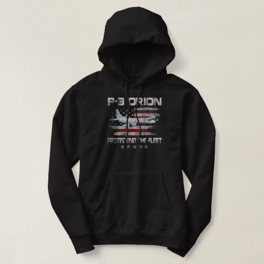  veteranen van het ASW-vliegtuig P-3-Orion Sub Hun Hoodie (Design voorkant)
