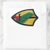 Veteranen van het hoofdcommando van het leger CENT Rechthoekige Sticker (Tas)