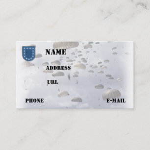 veteranen van legereenheden rekruiter vetten visit visitekaartje