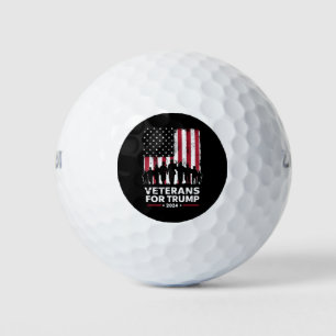 Veteranen van pa Grandpa voor Trump 2024 Amerikaan Golfballen