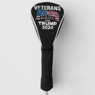 Veteranen van pa Grandpa voor Trump 2024 Amerikaan Golfheadcover