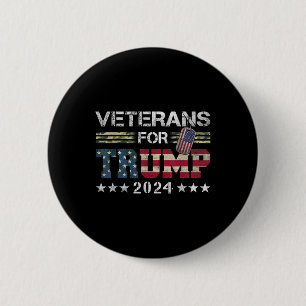 Veteranen van pa Grandpa voor Trump 2024 Amerikaan Ronde Button 5,7 Cm