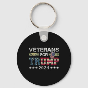 Veteranen van pa Grandpa voor Trump 2024 Amerikaan Sleutelhanger