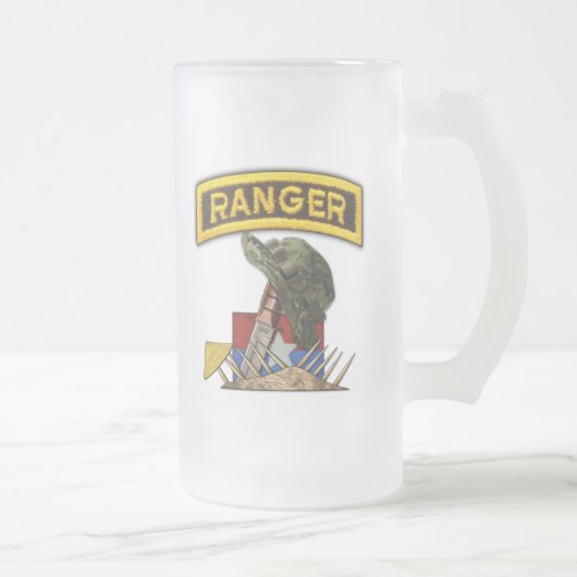 Veteranen van Rangers Vietnam Nam War Matglas Bierpul (Rechts)