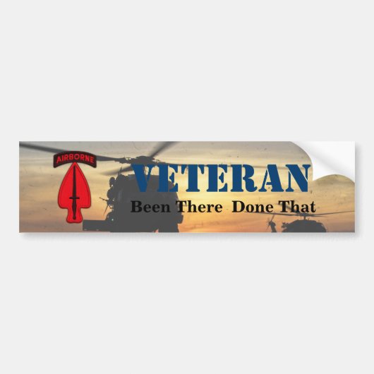 Veteranen van speciale veteranen voor het leger US Bumpersticker (Voorkant)