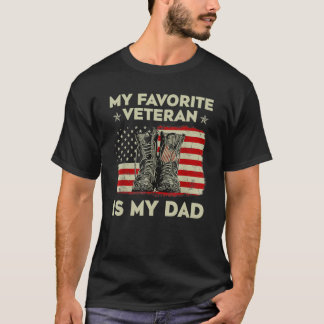 Veteranen van vaders Dag Mijn favoriete Veteraan i T-shirt