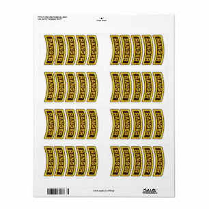 Veteranen van vliegende vliegers etiket