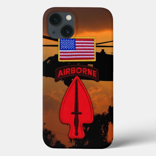 Veteranen Vets Patch van USASOC Case-Mate iPhone Case (Achterkant)