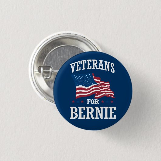VETERANEN VOOR BERNIE SANDERS RONDE BUTTON 3,2 CM (Voorkant /achterkant)