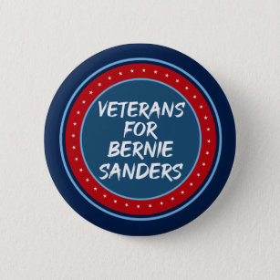 Veteranen voor Bernie Sanders Ronde Button 5,7 Cm