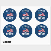 VETERANEN VOOR BERNIE SANDERS RONDE STICKER (Vel)