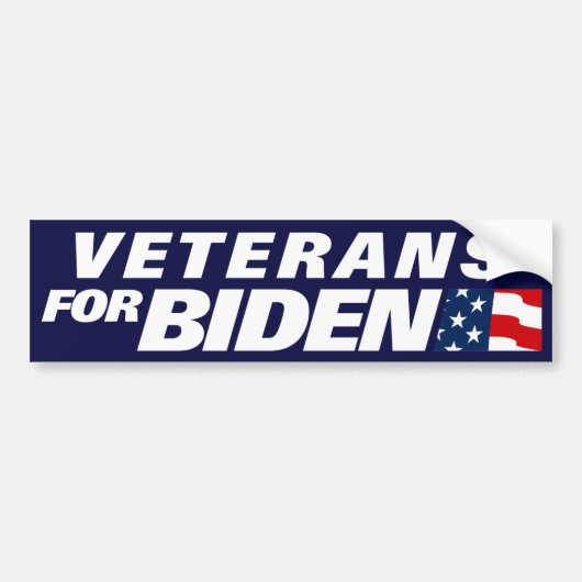Veteranen voor Biden 2024 Bumpersticker (Voorkant)