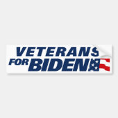 Veteranen voor Biden 2024 Bumpersticker (Voorkant)