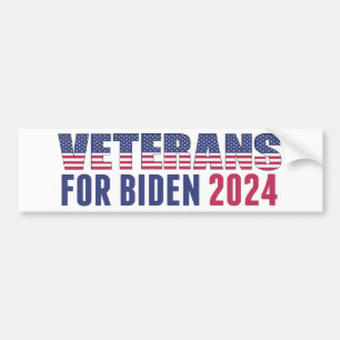 Veteranen voor Biden 2024 Verkiezingsdemocraat Bumpersticker