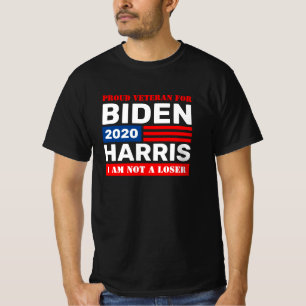 Veteranen voor Biden Harris 2020 Not a Loser T-shirt