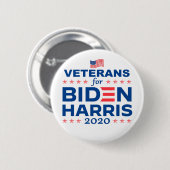 Veteranen voor Biden Harris 2020 Ronde Button 5,7 Cm (Voorkant /achterkant)