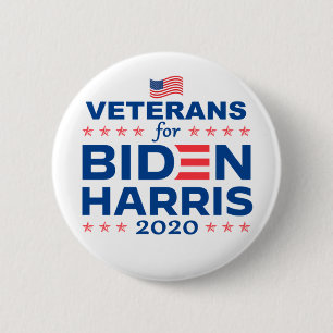 Veteranen voor Biden Harris 2020 Ronde Button 5,7 Cm